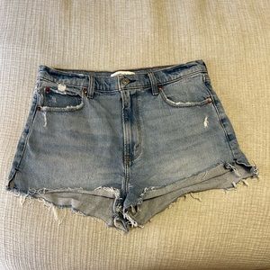 Abercrombie and Fitch High Rise mom shorts
